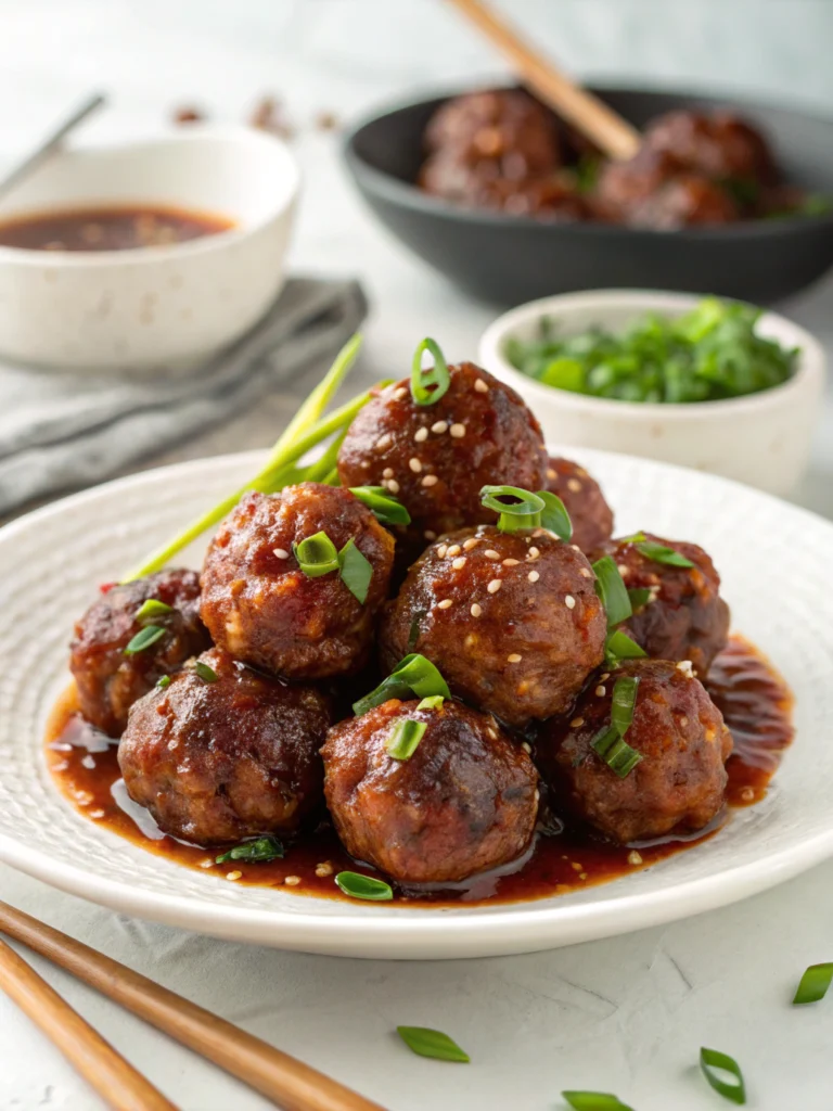 30-Minute Mongolian Beef Meatballs