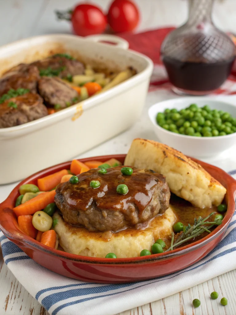 Amish Hamburger Steak Bake Recipe