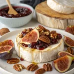 Baked Brie with Fig Jam and Pecans