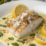 Baked Cod in Coconut Lemon Cream Sauce