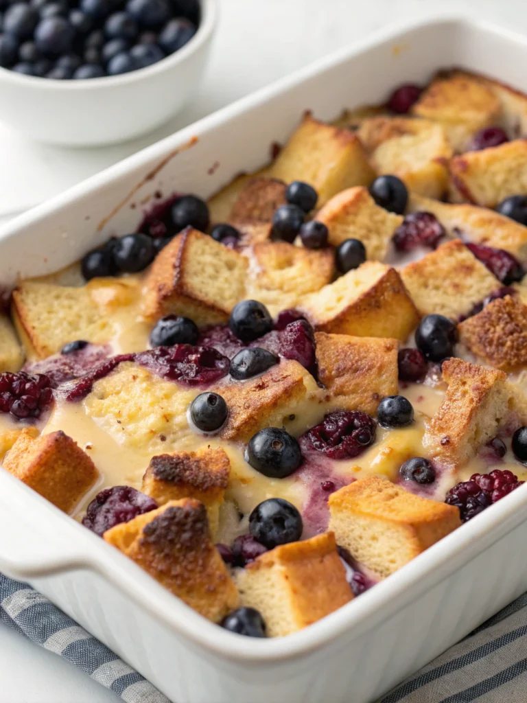 Best Blueberry French Toast Casserole