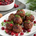 Best Christmas Cranberry Meatballs