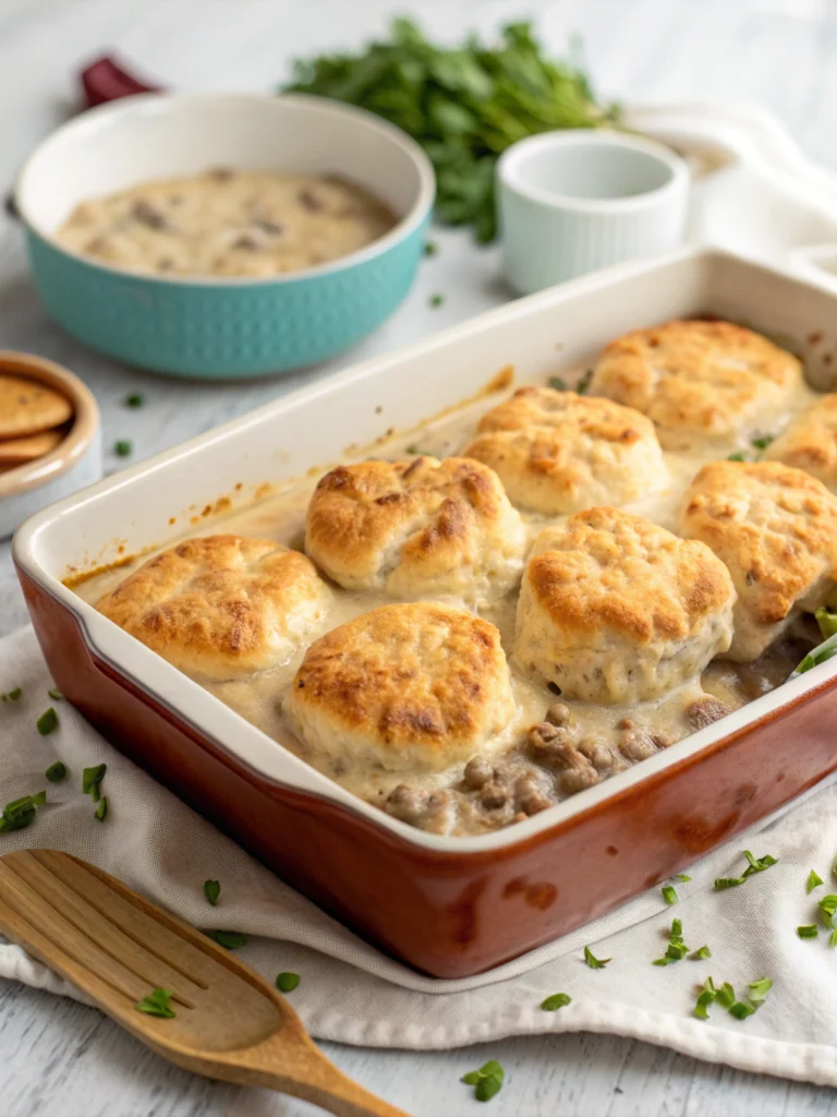 Biscuits and Gravy Casserole