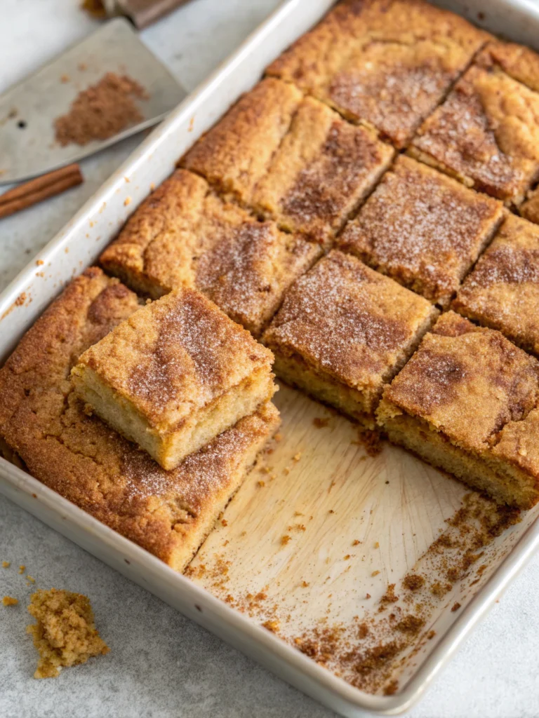 Brown Butter Snickerdoodle Blondies