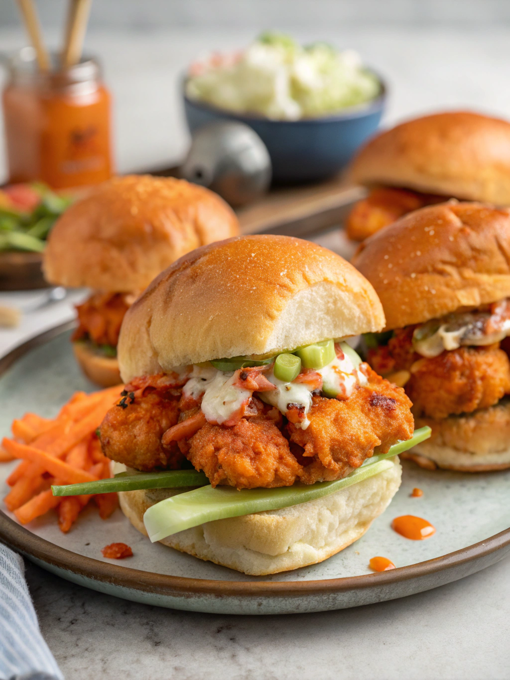 Buffalo Chicken Sliders: 7 Tips for the Ultimate Game Day Snack 3 Buffalo Chicken Sliders