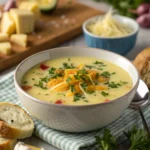 Cheddar Garlic Herb Potato Soup