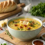 Cheddar Garlic Herb Potato Soup