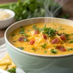 Cheddar Garlic Herb Potato Soup
