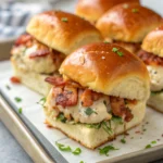 Chicken Bacon Ranch Sliders (Easy Maple-Glazed Hawaiian Rolls)
