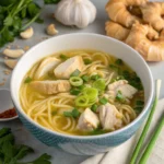 Classic Ginger Garlic Chicken Noodle Soup