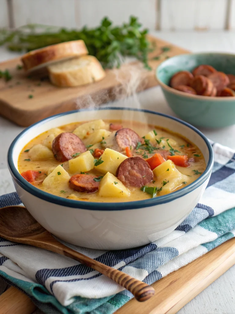 Cozy Crockpot Potato Soup with Sausage
