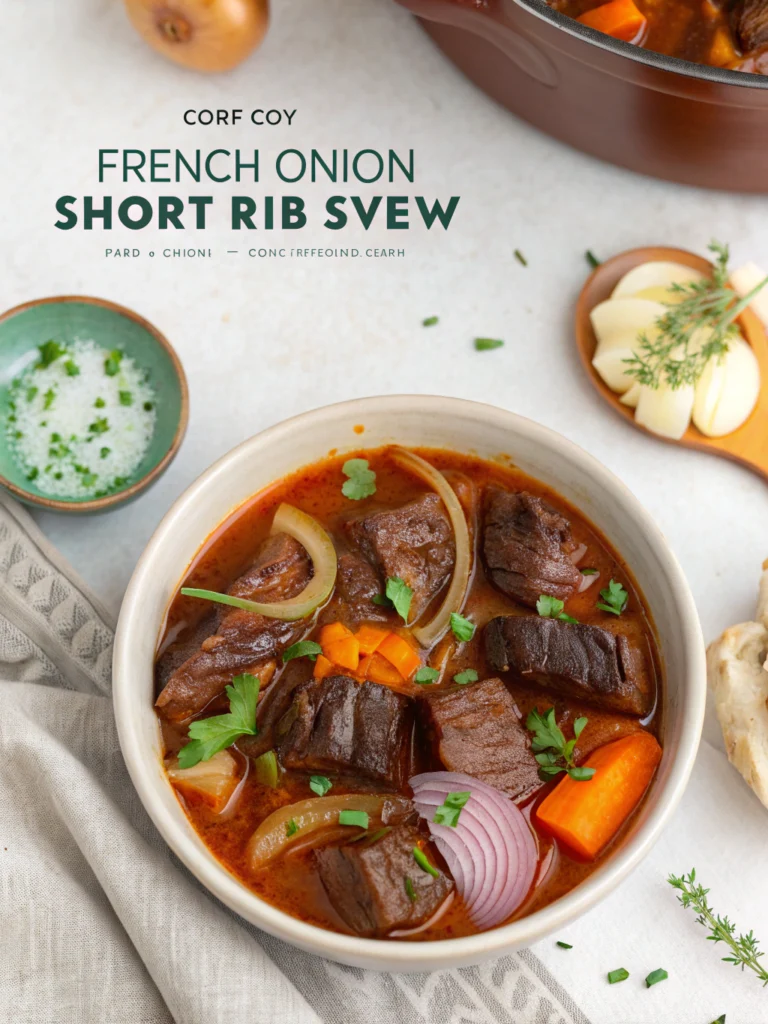 Cozy French Onion Short Rib Stew