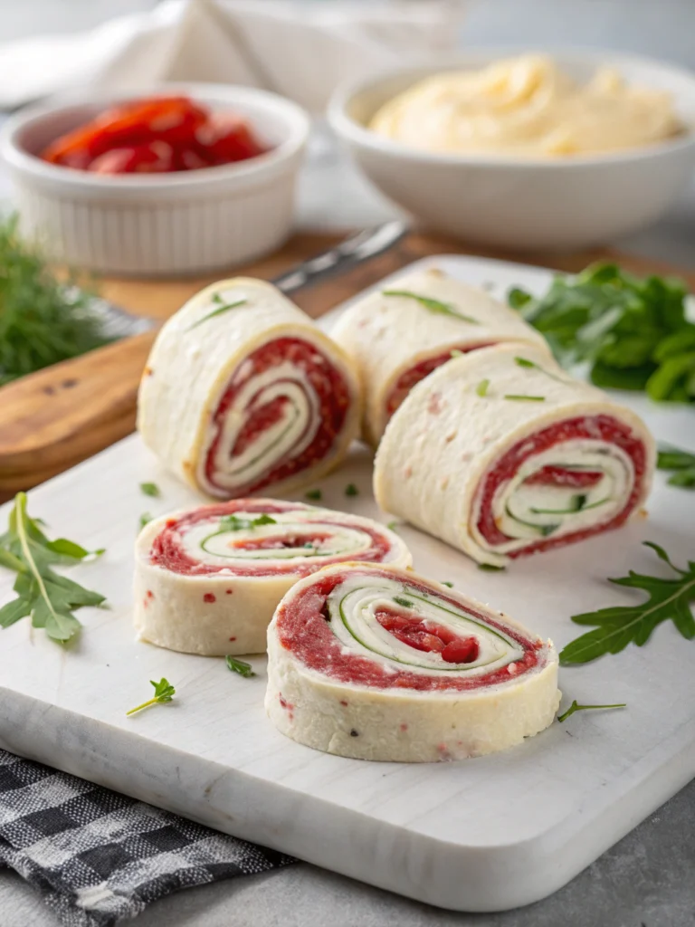 Cream Cheese Salami Roll Ups