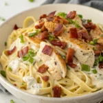 Creamy Chicken Bacon Ranch Pasta