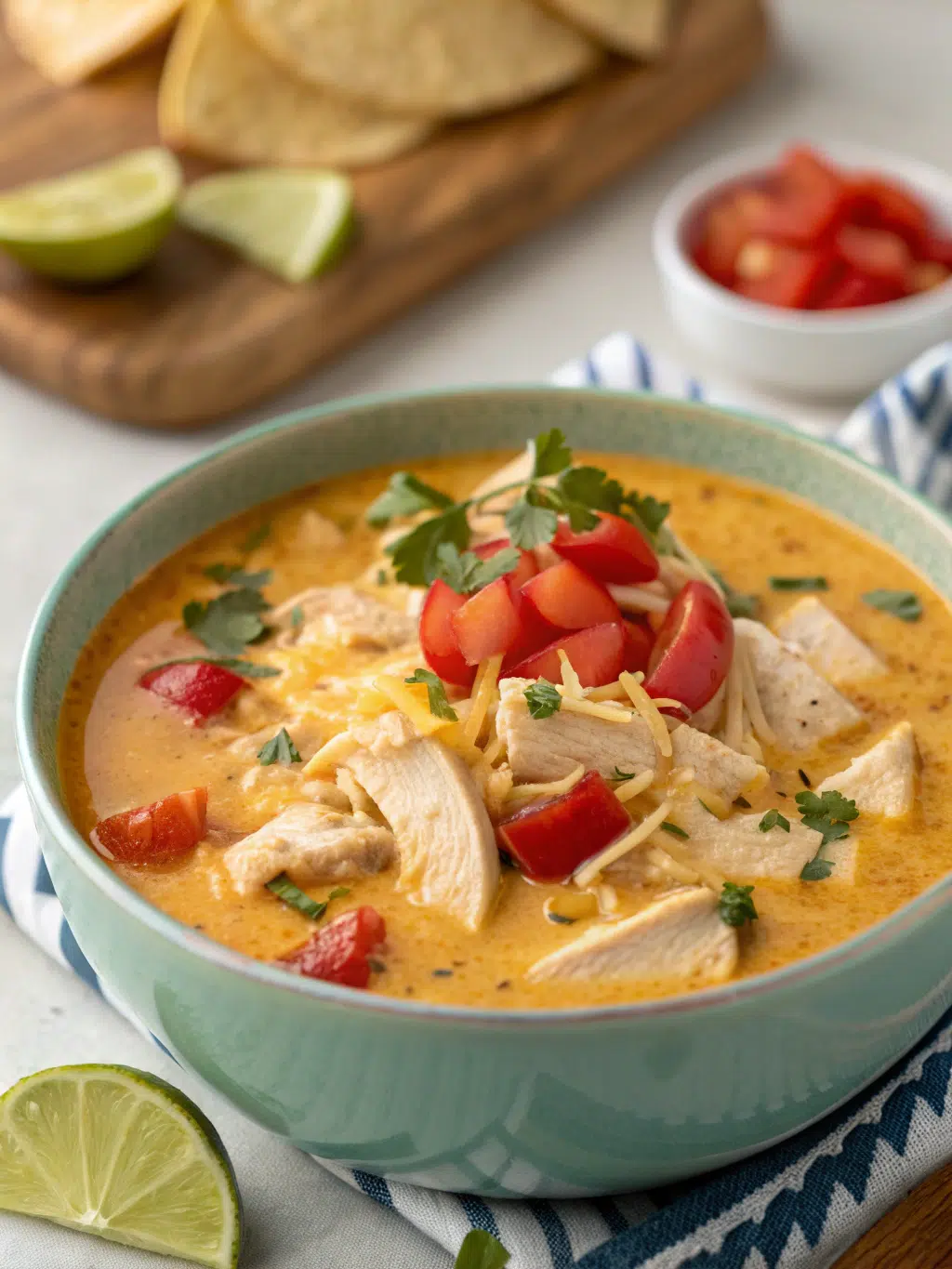 Creamy Chicken Enchilada Soup
