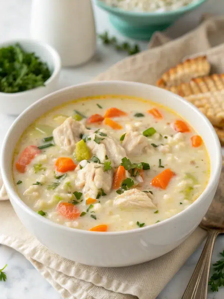 Creamy Chicken and Rice Soup
