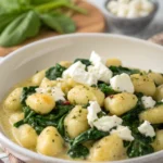 Creamy Gnocchi with Spinach and Feta Recipe