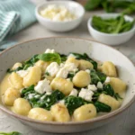 Creamy Gnocchi with Spinach and Feta Recipe