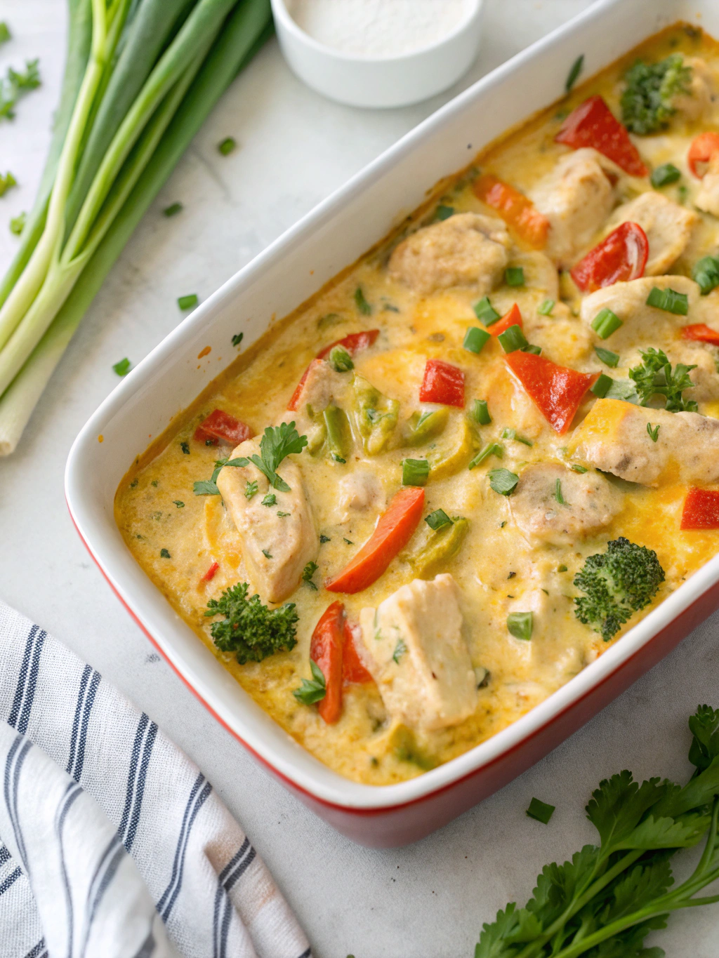 Creamy Low Carb Chicken Casserole