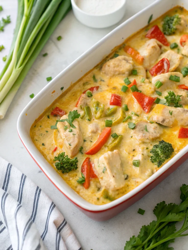 Creamy Low Carb Chicken Casserole