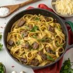 Creamy One-Pot Beef Pasta with Garlic Butter