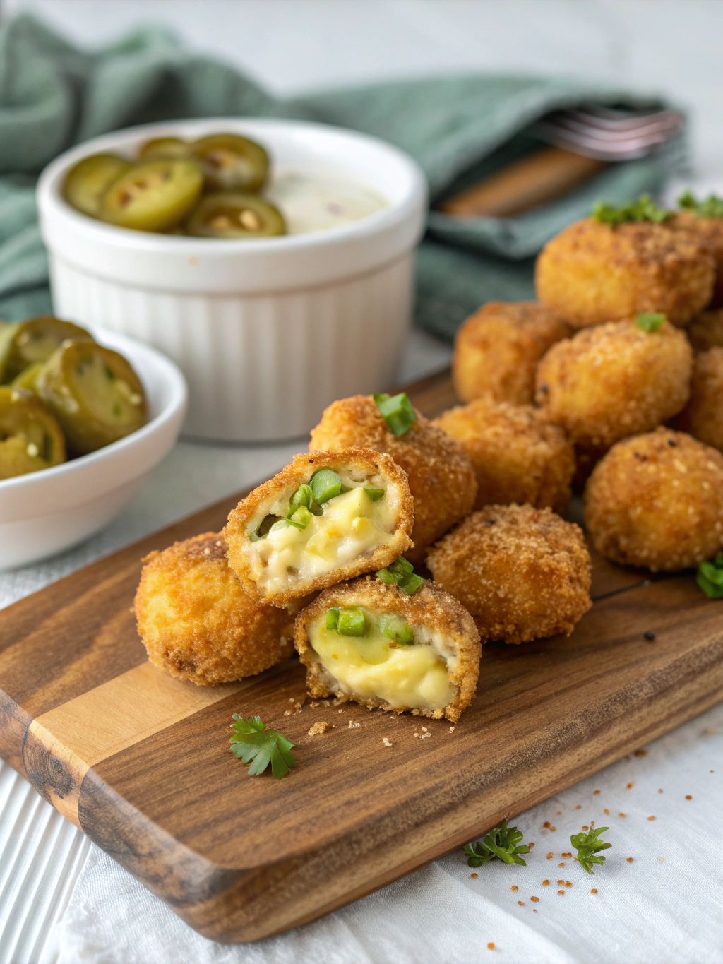 Crispy Pickle Cheese Bites