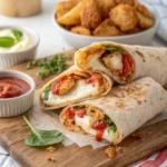 Crunchy Crispy Air Fryer Chicken & Mozzarella Wraps