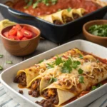 Easy Cheesy Ground Beef Enchiladas
