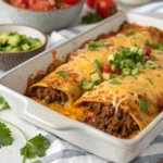 Easy Cheesy Ground Beef Enchiladas - One-Pan Family Favorite!