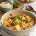 Easy Cheesy Hamburger Potato Soup