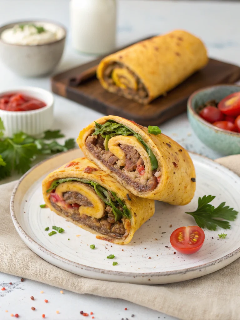 Easy Garlic Butter Beef Cheeseburger Rollups