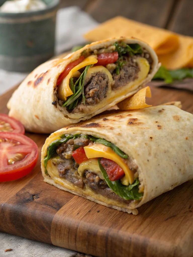 Easy Garlic Butter Beef Cheeseburger Rollups
