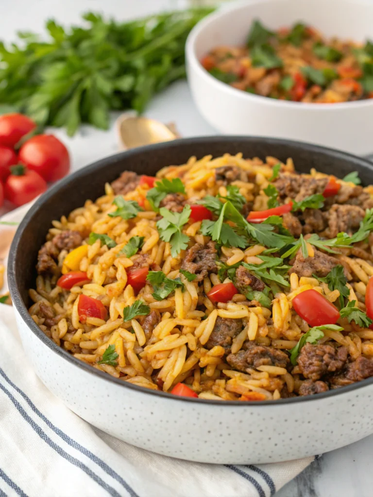 Easy Ground Beef Orzo Recipe for Weeknights