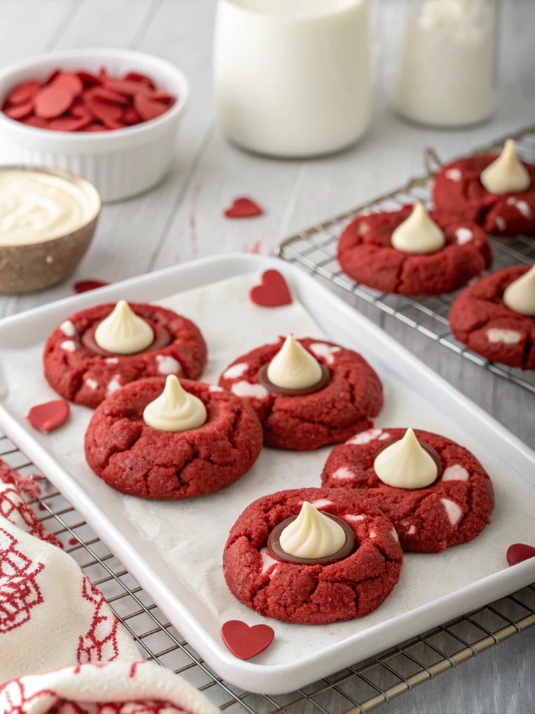 Easy Hershey's Red Velvet Blossoms Cookies