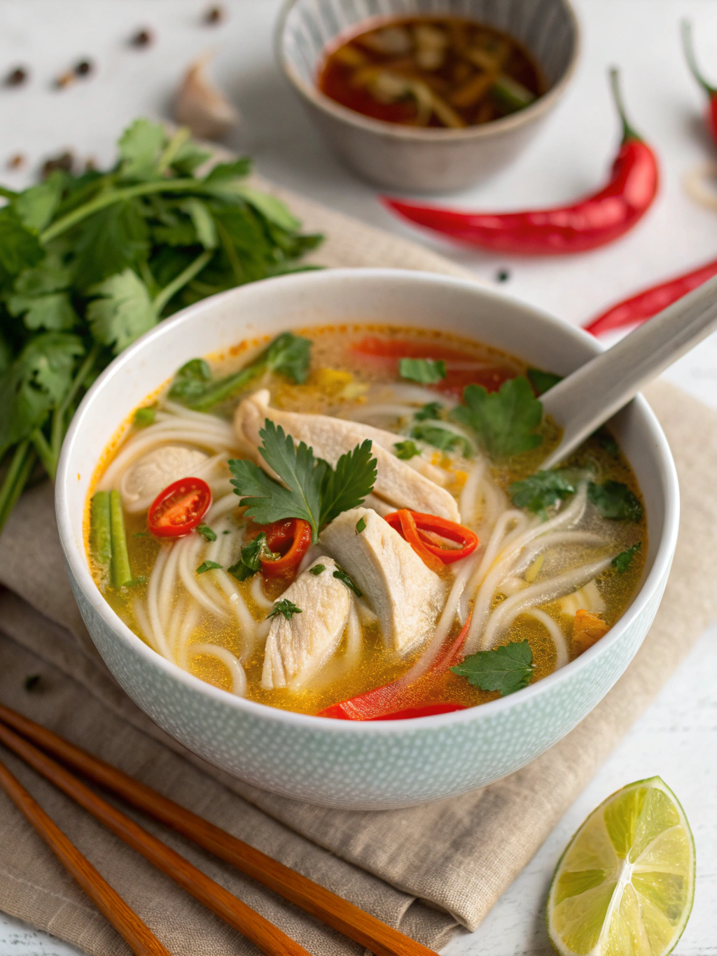 Easy Thai Chicken Soup: 5 Steps for a Flavorful Quick Meal - recipe inspire