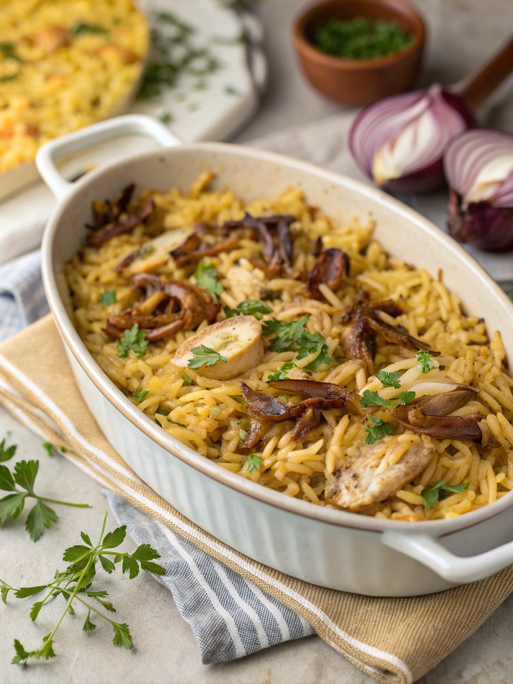How to Make the Best French Onion Chicken Orzo Casserole in 7 Simple Steps