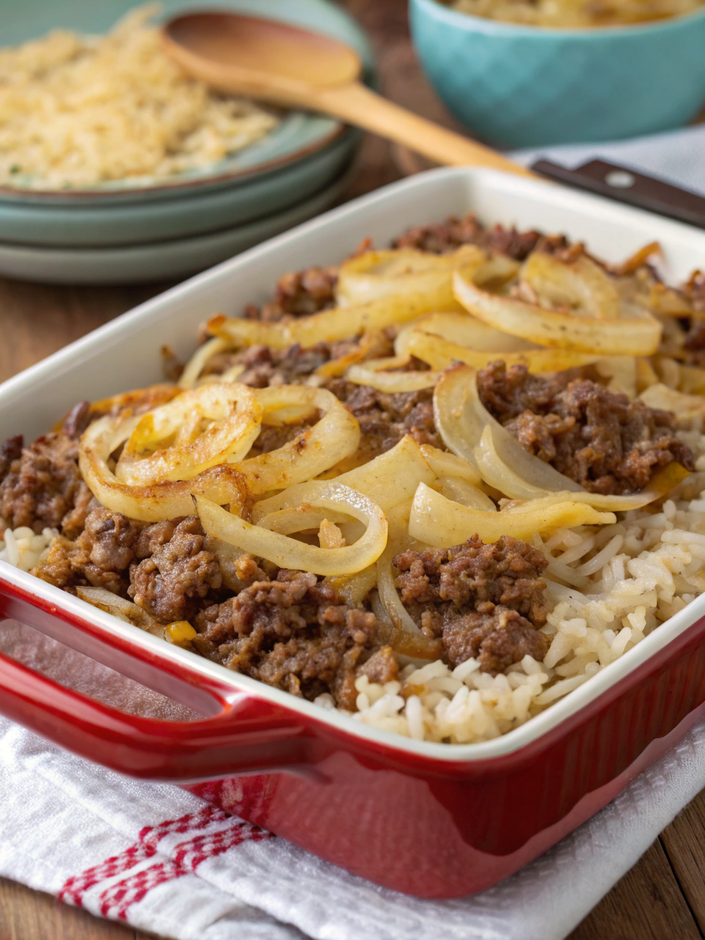 7 Easy Steps to Perfect French Onion Ground Beef and Rice Casserole