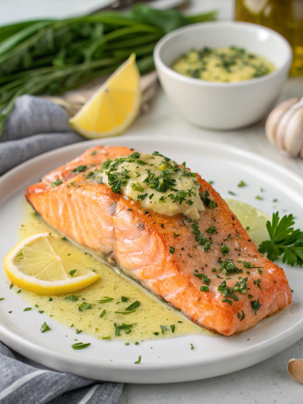 Garlic Butter Baked Salmon
