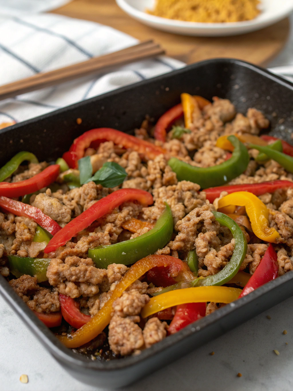 Ground Turkey and Peppers