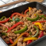 Ground Turkey and Peppers