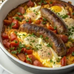 Hearty Sausage Casserole with Flavorful Egg Mix