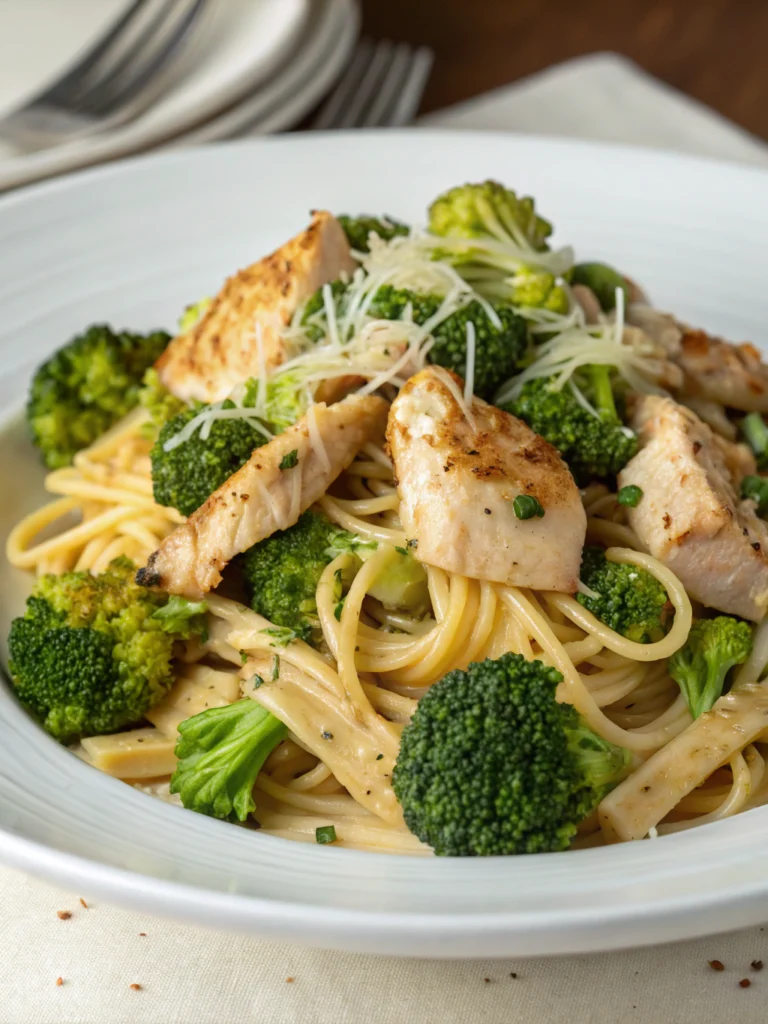 High Protein Rotisserie Chicken Broccoli Pasta (35-Minute Recipe)