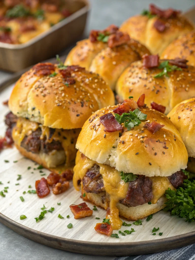 Irresistible Garlic Parmesan Cheeseburger Bombs for Game Day