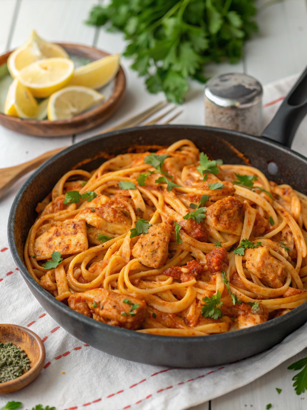 Irresistibly Easy Cowboy Butter Chicken Linguine