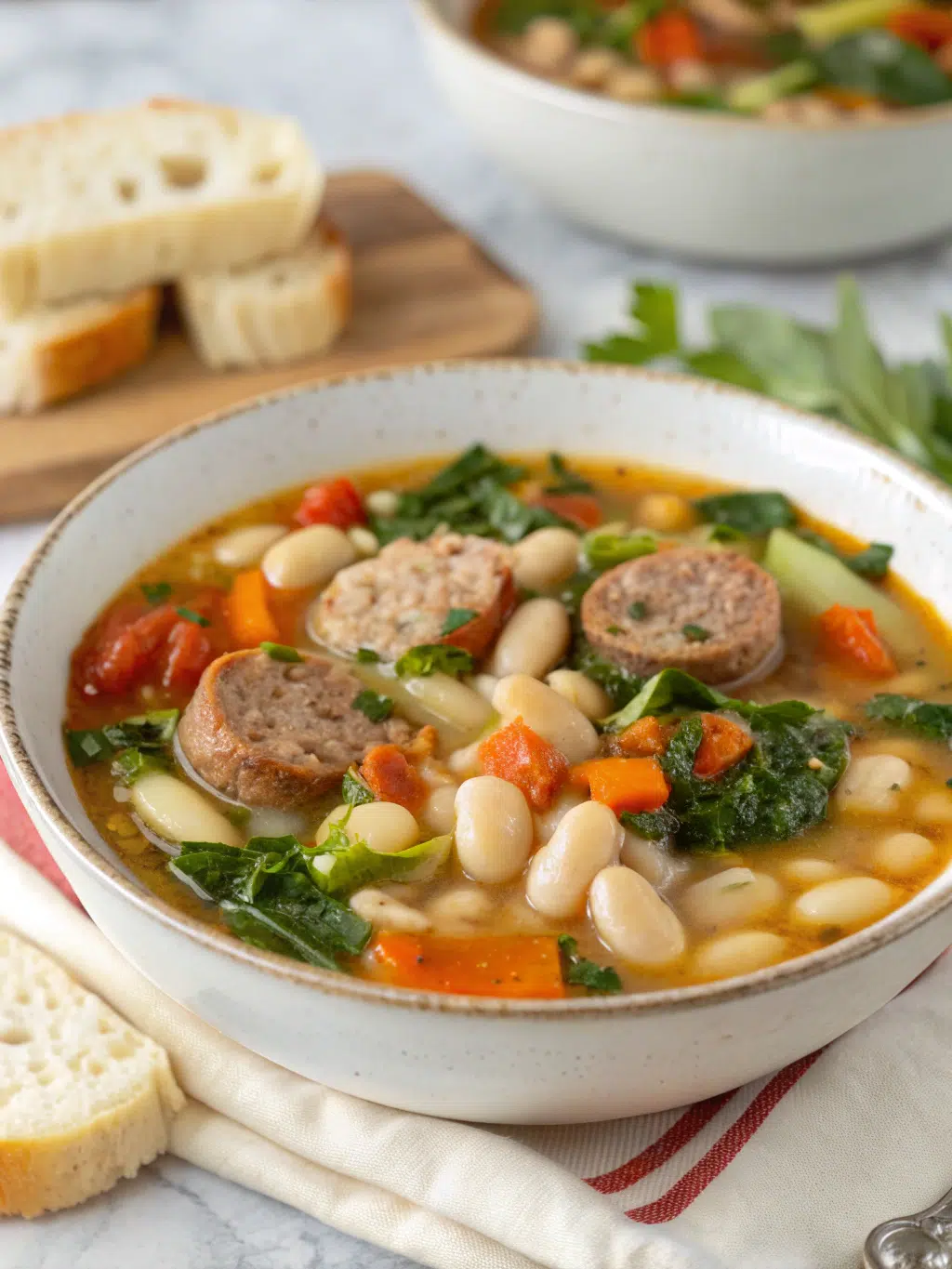 Italian Sausage White Bean Soup