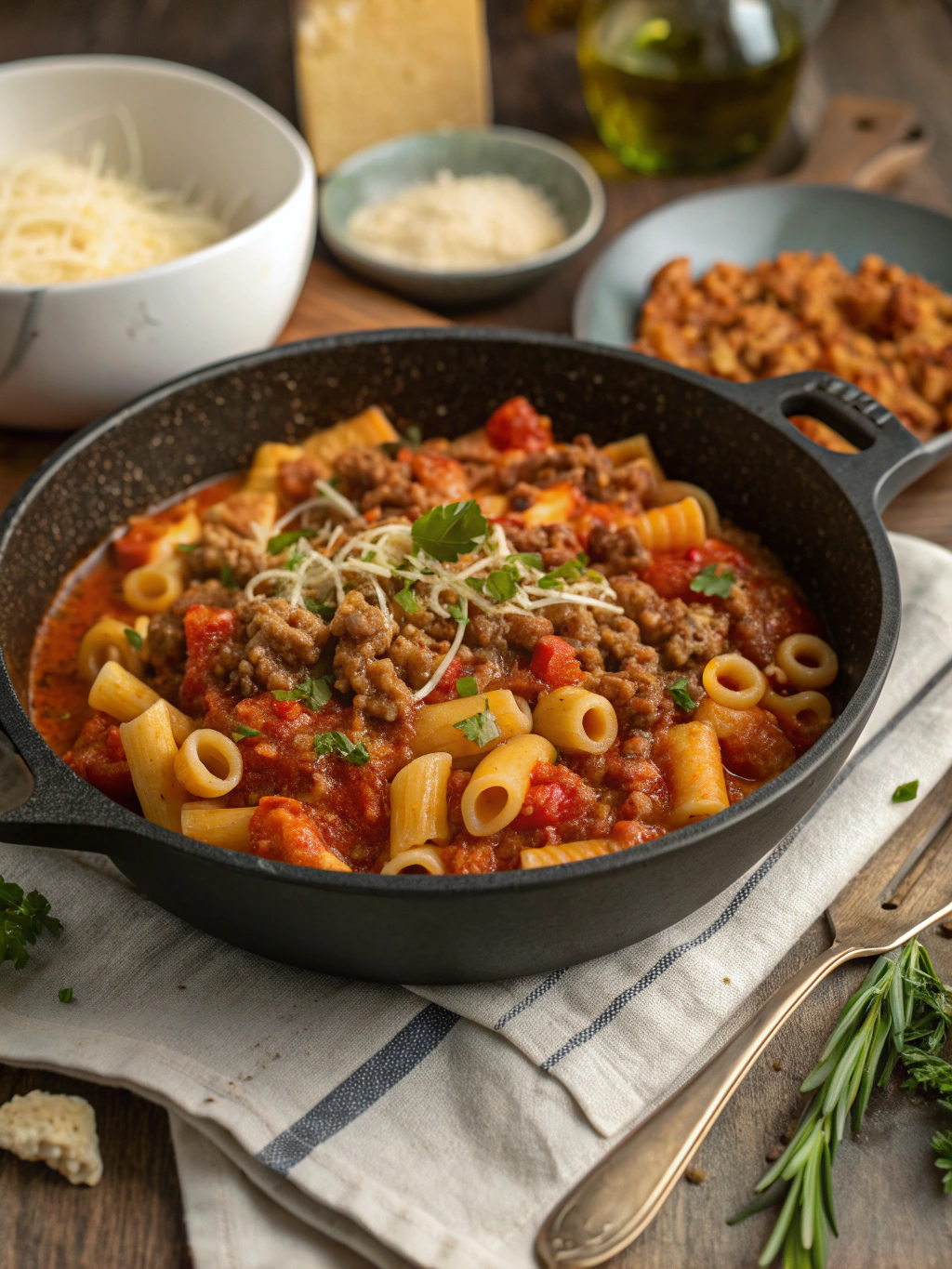 One Pot Beefaroni