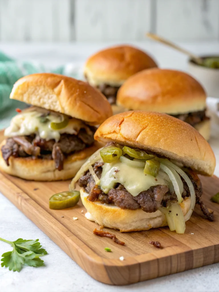Philly Cheesesteak Sliders