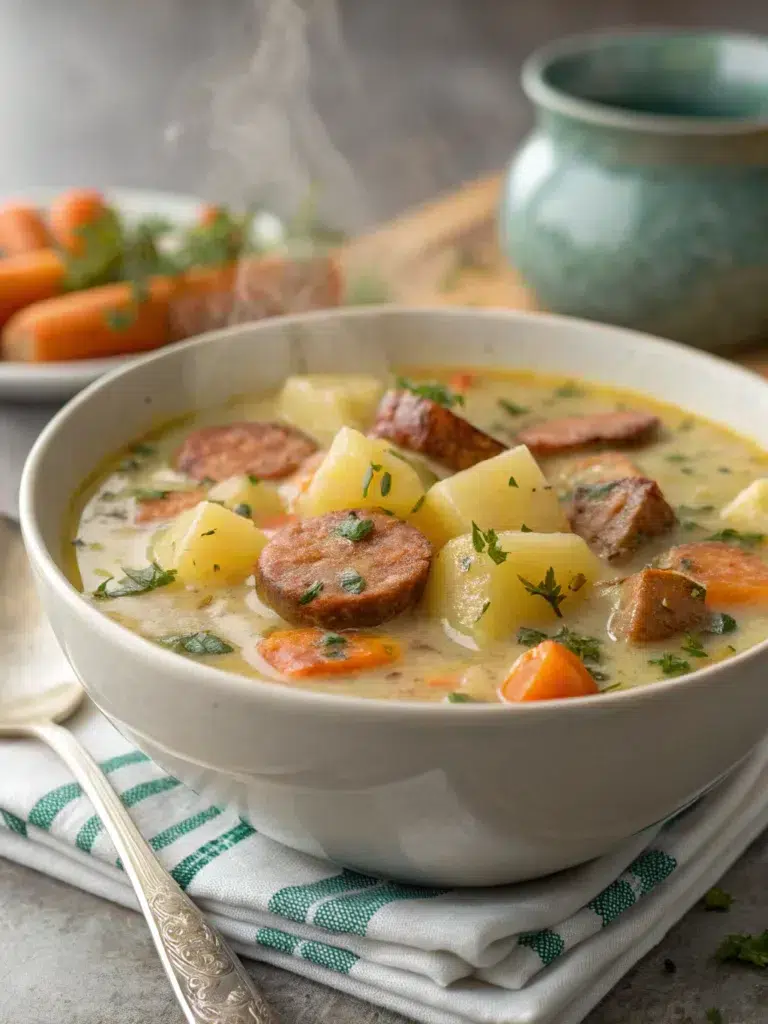 Potato and Sausage Chowder (Hearty Winter Soup)