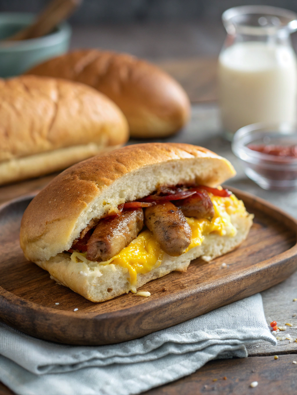 Sausage Egg Breakfast Rolls