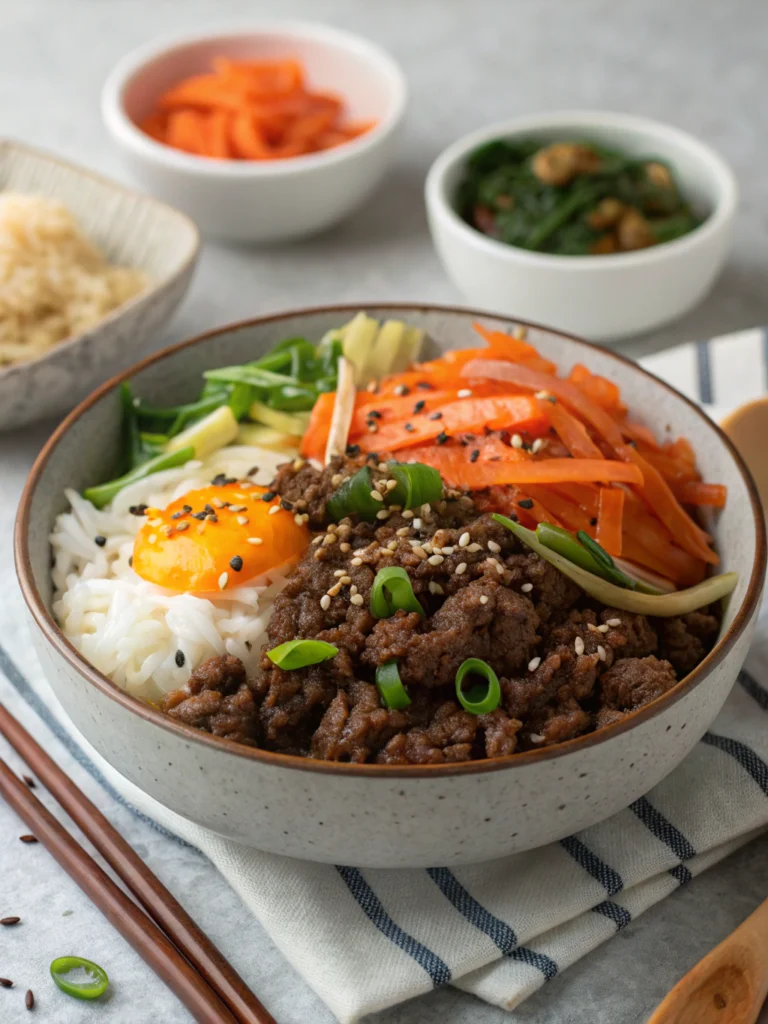 Quick & Easy Korean Ground Beef Bowl